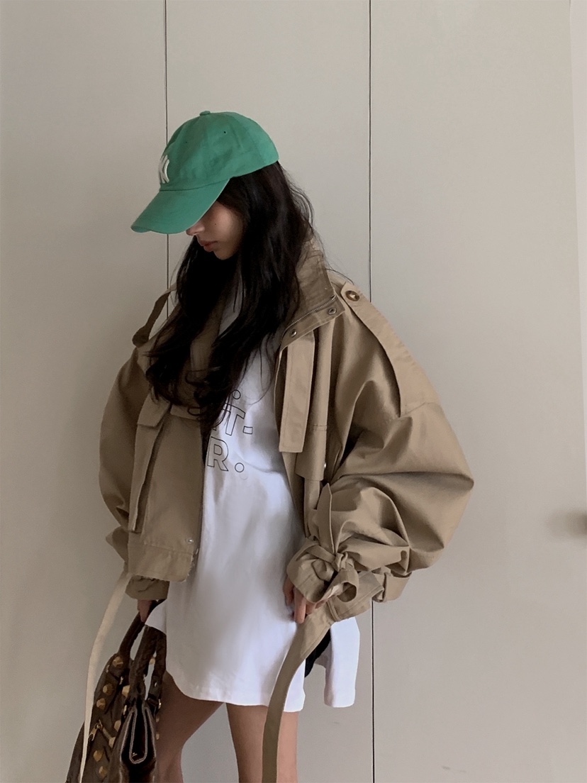 OURWAVE/OUR ROOM東大門代購女士新款真品推薦夾克含腰帶Our Wave/Our Room夾克