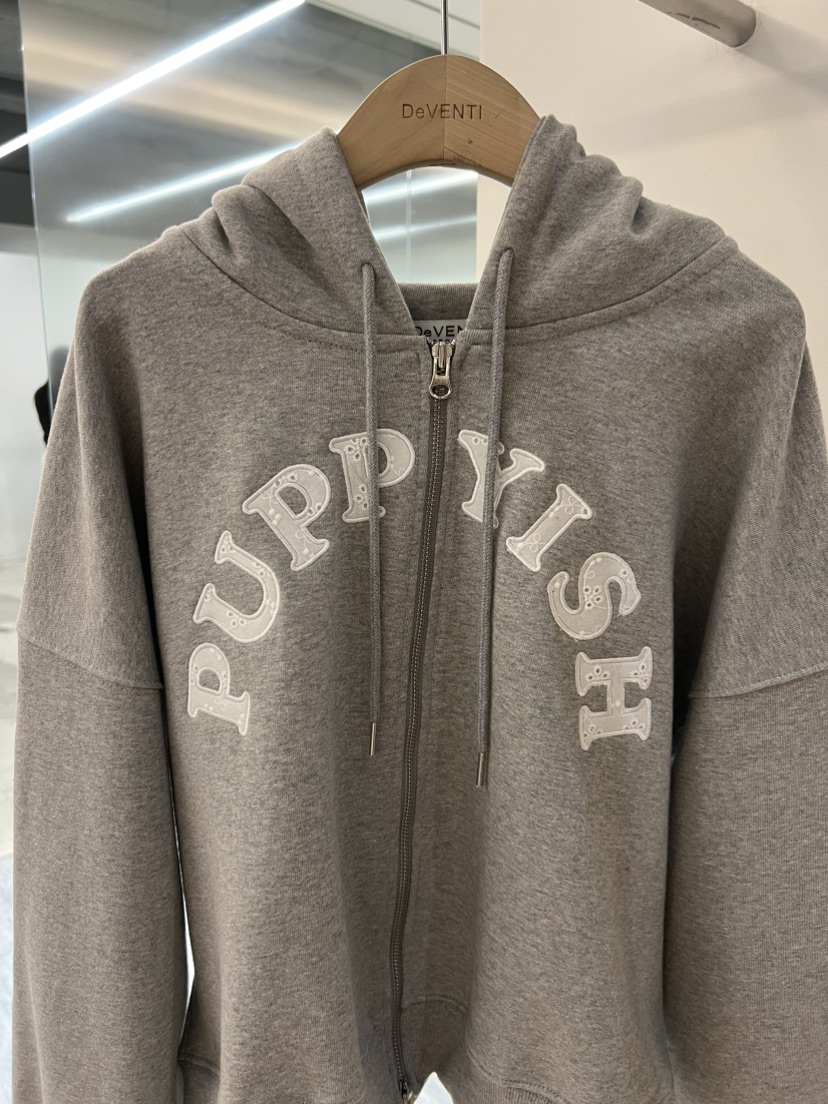 DE VENTI東大門直郵女士新品時尚休閑夾克連帽拉鏈衫刺繡DE VENTI夾克