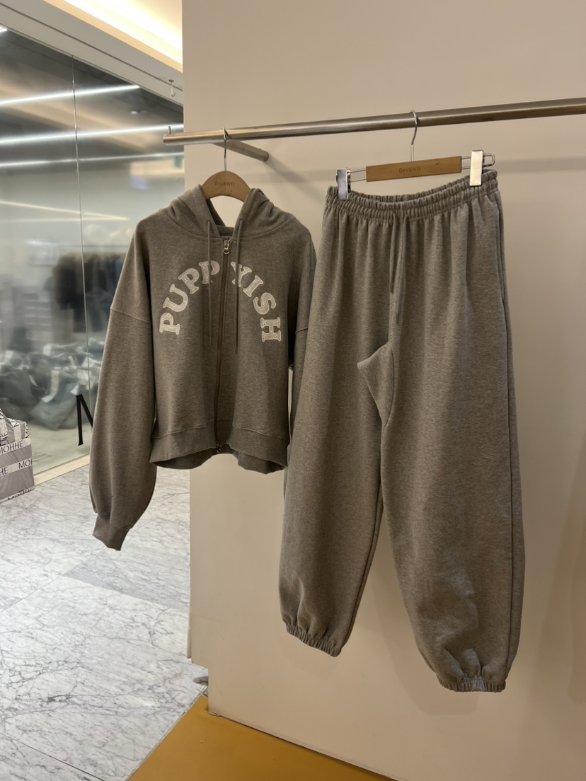 DE VENTI東大門直郵女士新品時尚休閑夾克連帽拉鏈衫刺繡DE VENTI夾克