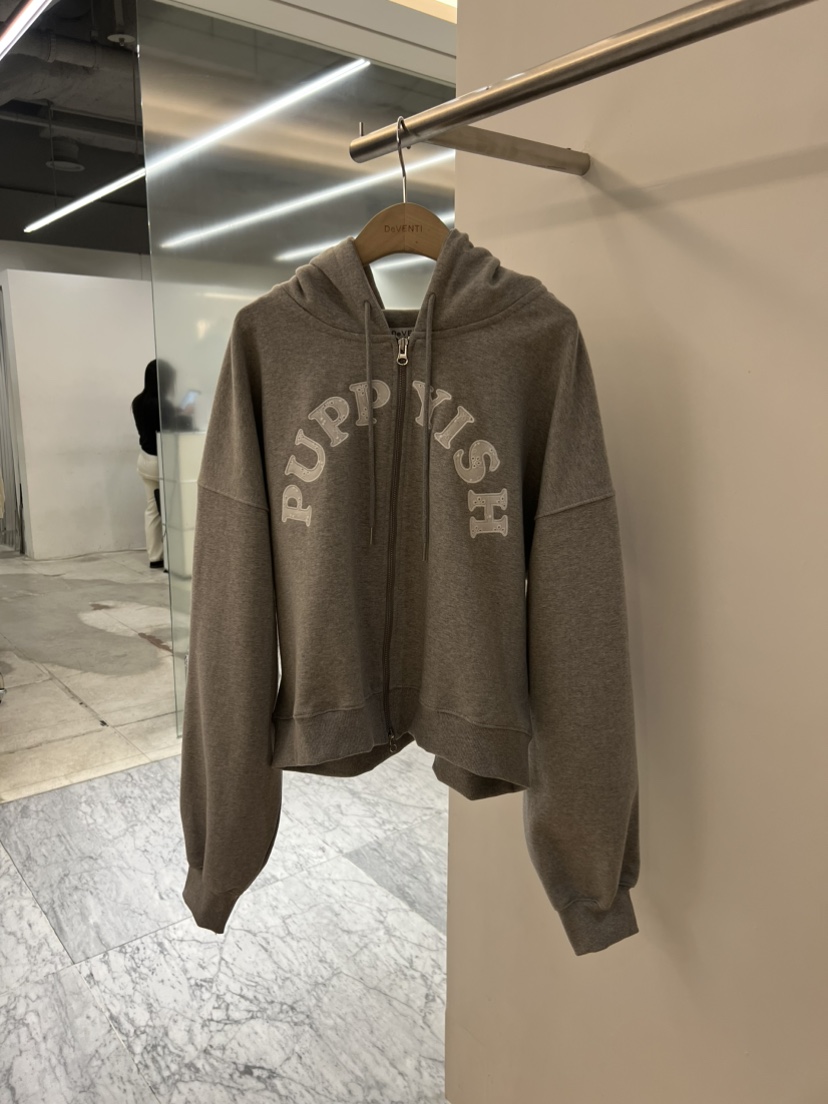 DE VENTI東大門直郵女士新品時尚休閑夾克連帽拉鏈衫刺繡DE VENTI夾克圖色1