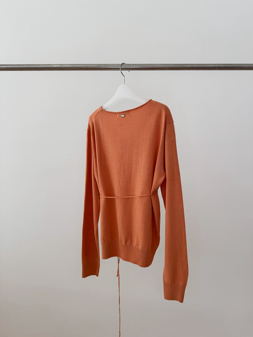 ERUME東大門直郵女士新款人氣職業推薦真品時尚針織衫含腰繩ERUME針織衫