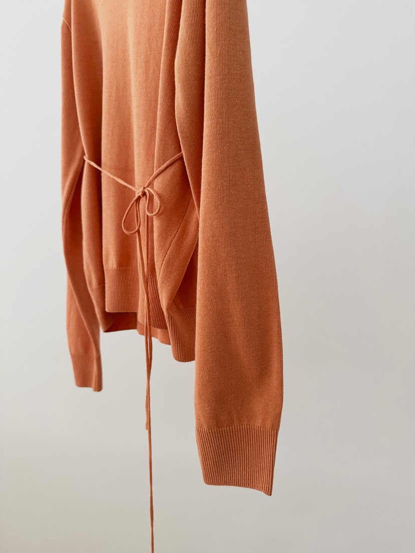 ERUME東大門直郵女士新款人氣職業推薦真品時尚針織衫含腰繩ERUME針織衫