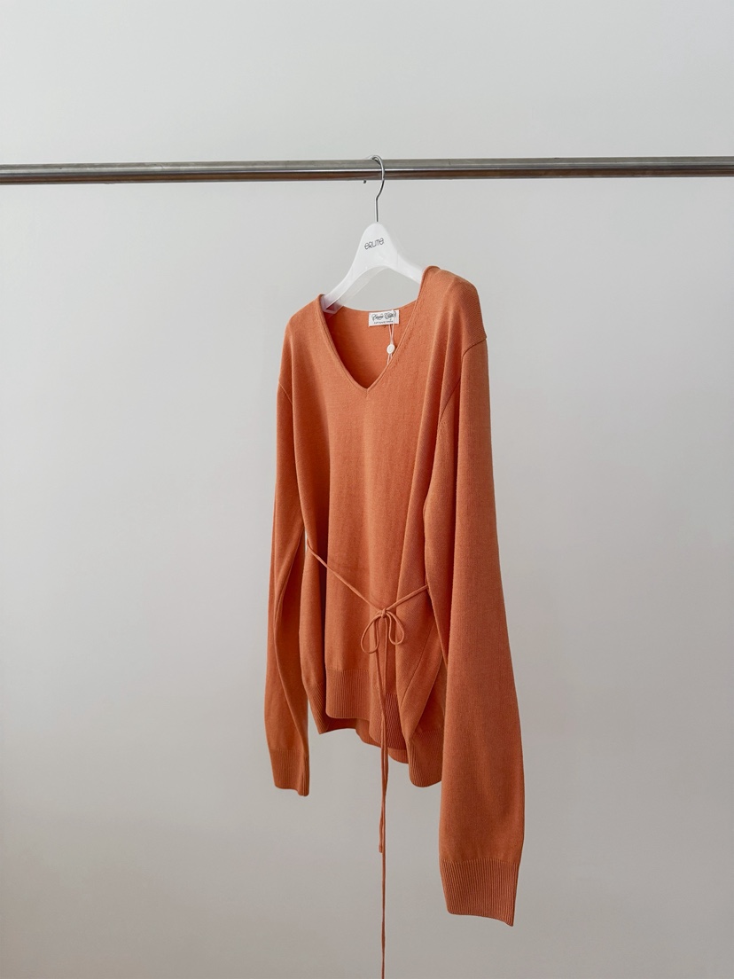 ERUME東大門直郵女士新款人氣職業推薦真品時尚針織衫含腰繩ERUME針織衫圖色1