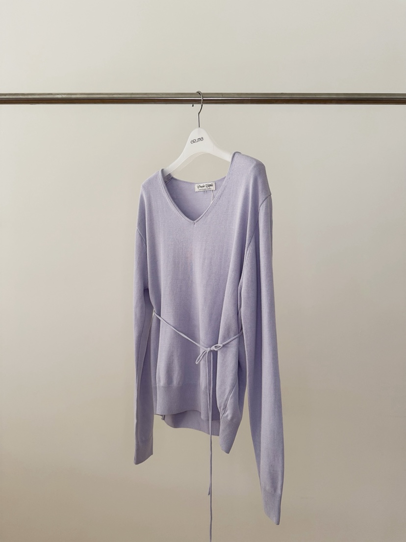 ERUME東大門直郵女士新款人氣職業推薦真品時尚針織衫含腰繩ERUME針織衫圖色4