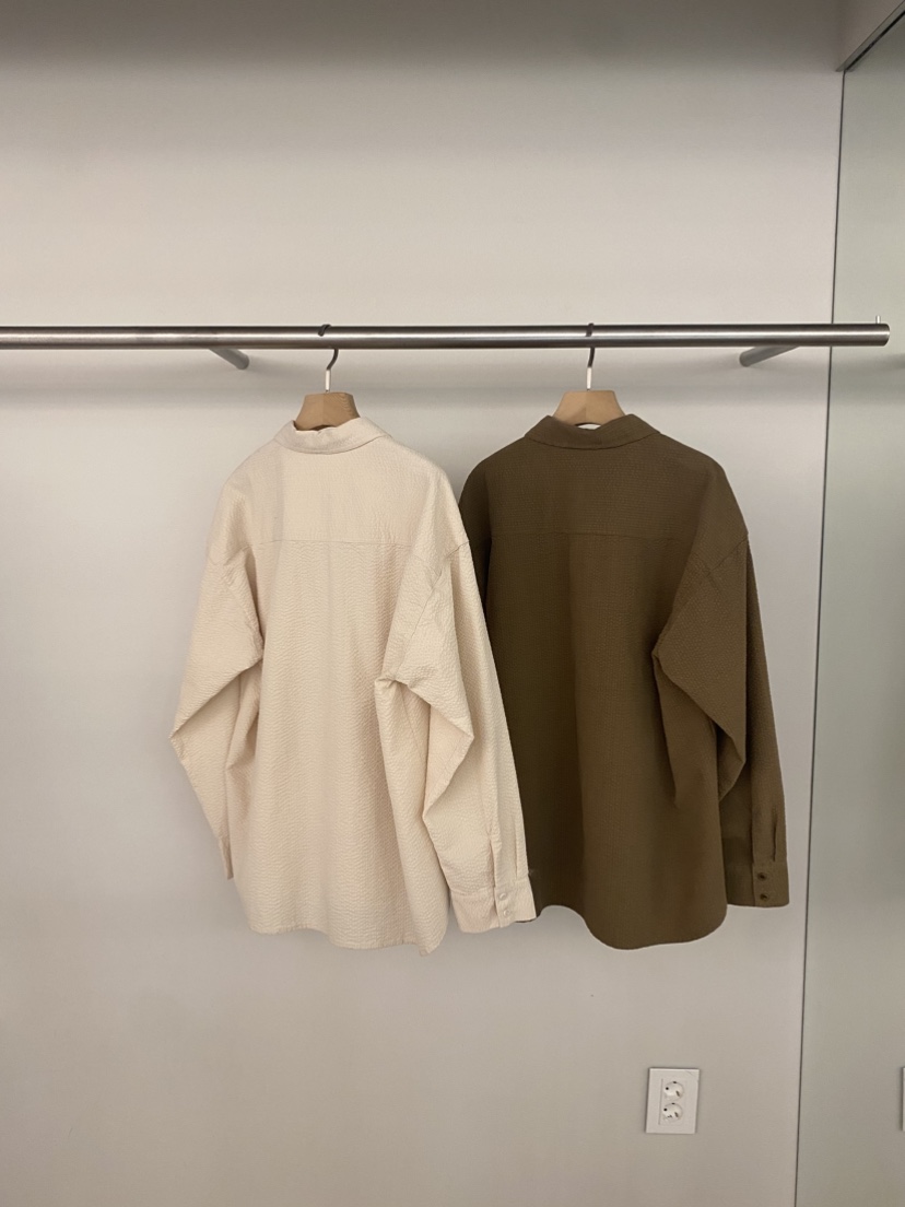 OP PER韓國直郵女士新品職業真品人氣熱賣時尚襯衫蕾絲衫OPPER-simplebeige襯衫/蕾絲衫