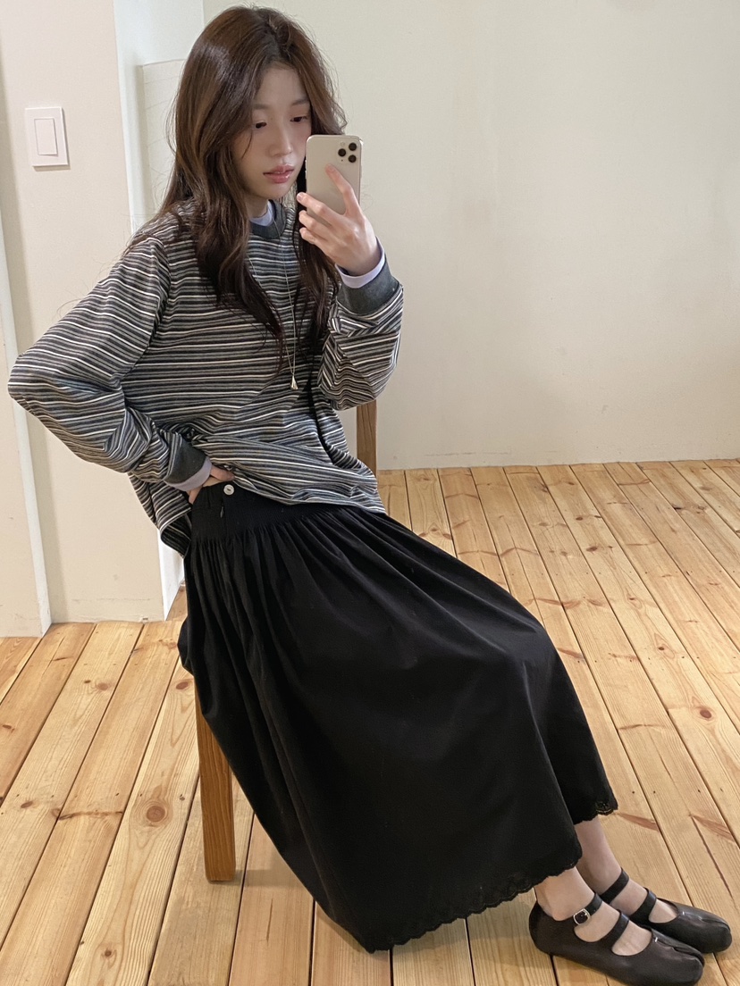 ERUME韓國代購女裝新品休閑熱賣真品26春夏時尚職業推薦長裙ERUME長裙