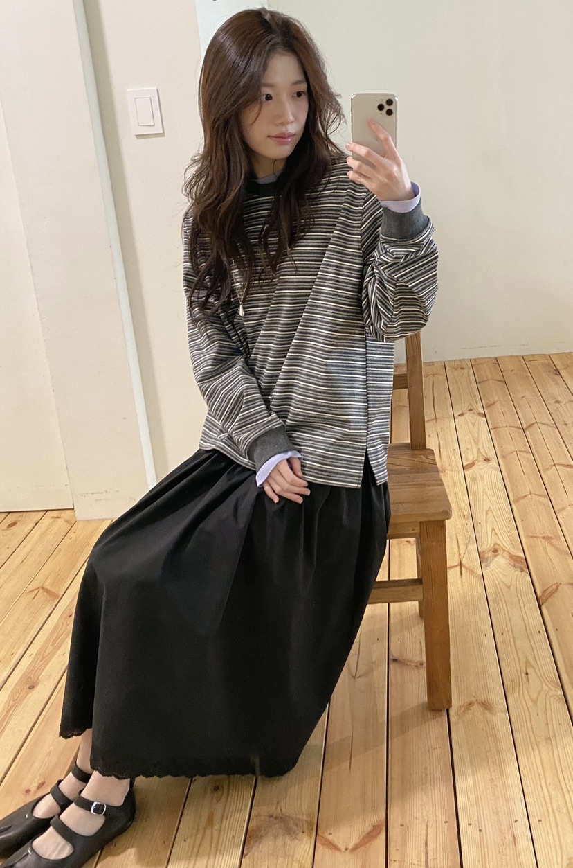 ERUME韓國代購女裝新品休閑熱賣真品26春夏時尚職業推薦長裙ERUME長裙