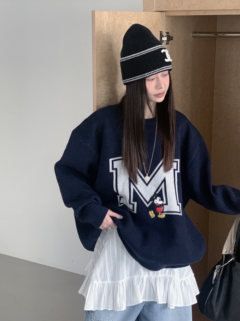 OURWAVE/OUR ROOM東大門實拍女裝新款休閑時尚熱賣針織衫Our Wave/Our Room針織衫