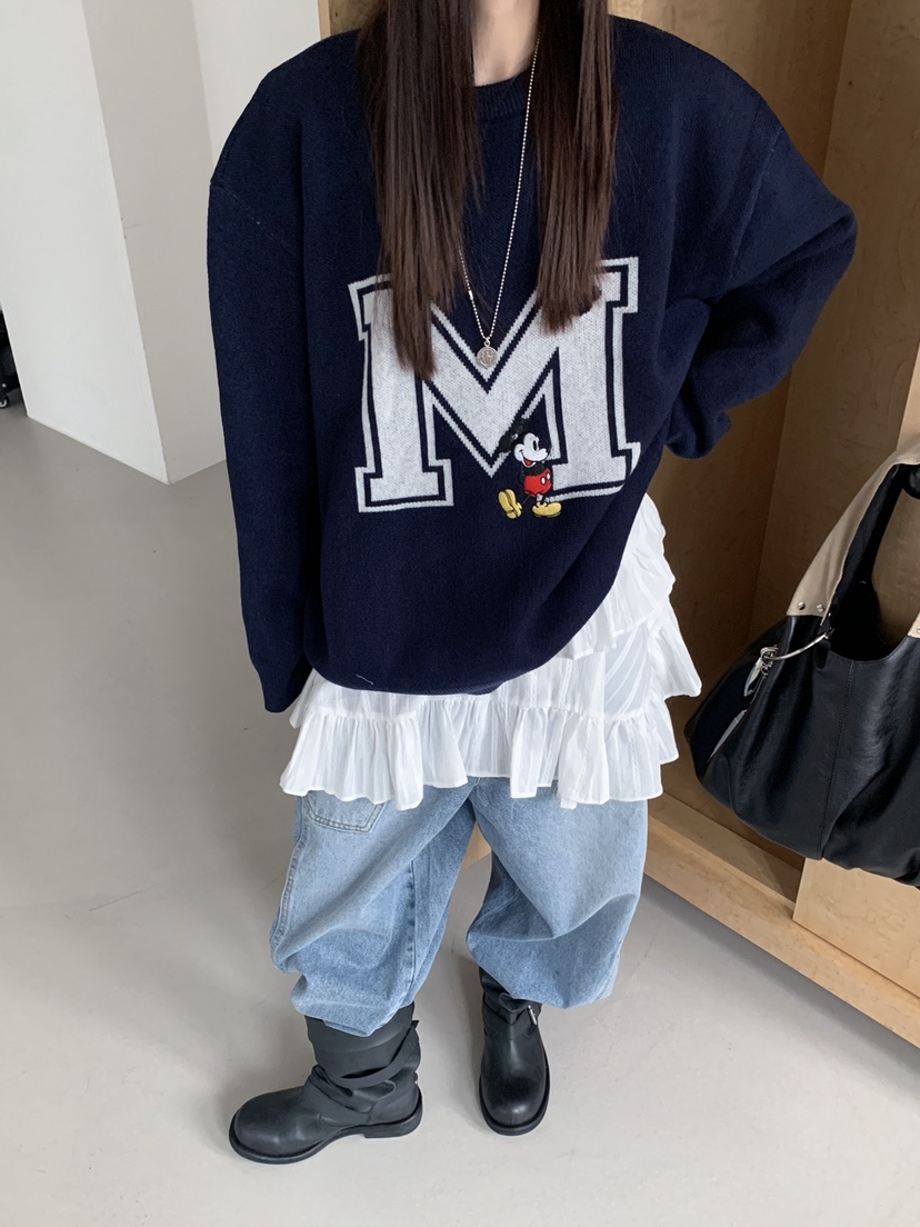 OURWAVE/OUR ROOM東大門實拍女裝新款休閑時尚熱賣針織衫Our Wave/Our Room針織衫