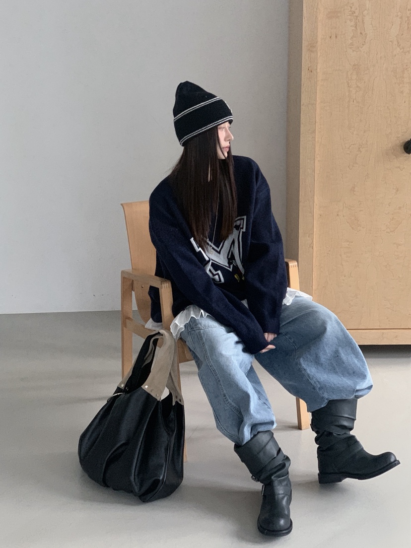 OURWAVE/OUR ROOM東大門實拍女裝新款休閑時尚熱賣針織衫Our Wave/Our Room針織衫