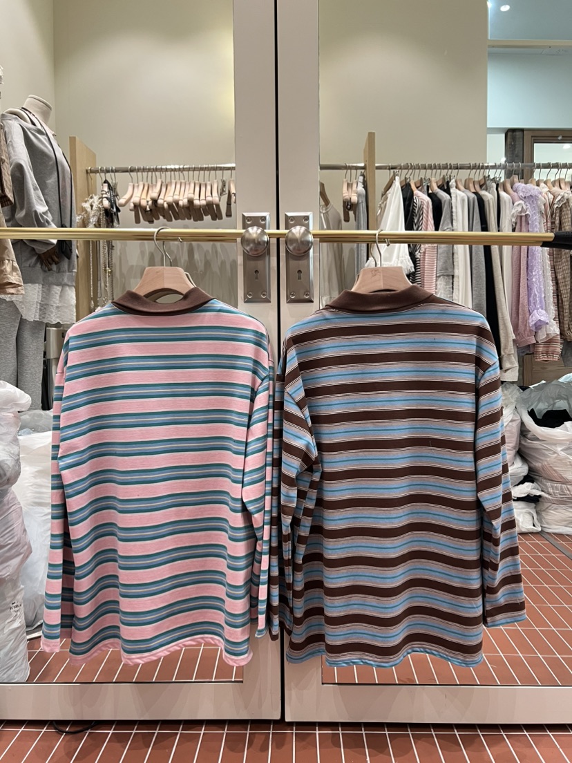 BE&amp;BE東大門代購女裝新款時尚熱賣推薦休閑職業長袖T恤BE&be長袖T恤