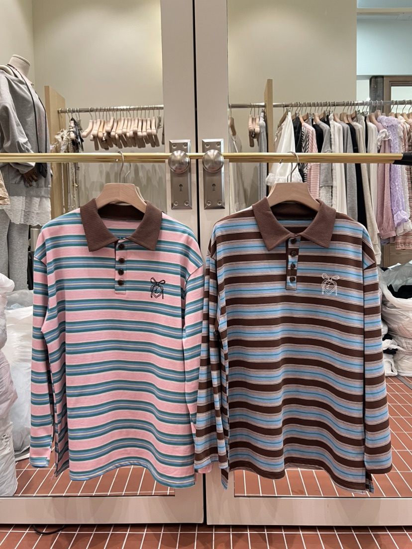 BE&amp;BE東大門代購女裝新款時尚熱賣推薦休閑職業長袖T恤BE&be長袖T恤