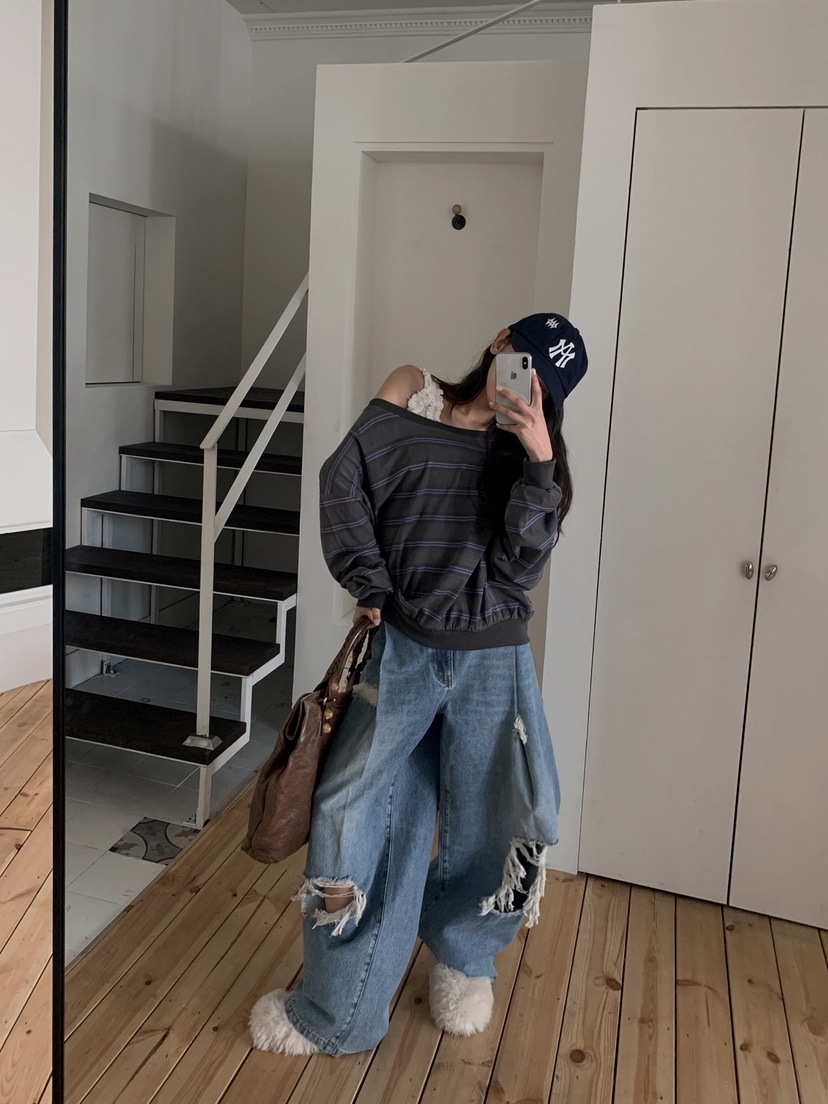 OURWAVE/OUR ROOM東大門直郵女士新品時尚26春夏牛仔褲Our Wave/Our Room牛仔褲