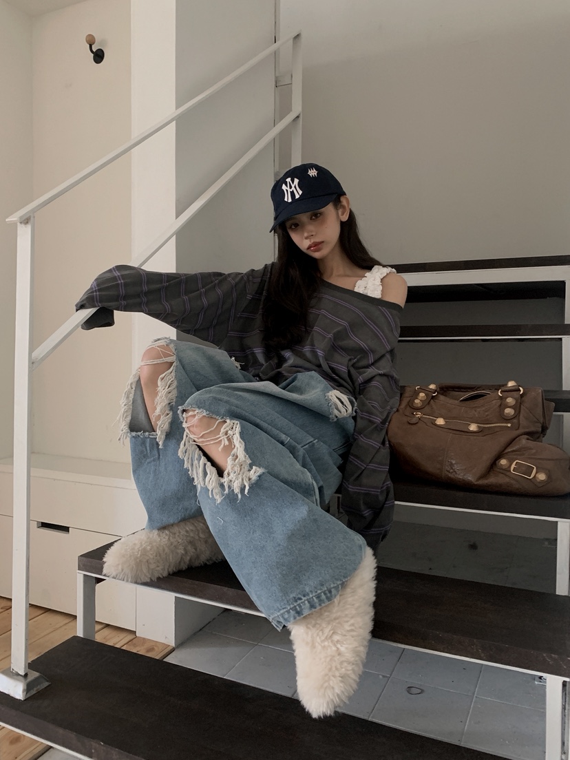 OURWAVE/OUR ROOM東大門直郵女士新品時尚26春夏牛仔褲Our Wave/Our Room牛仔褲