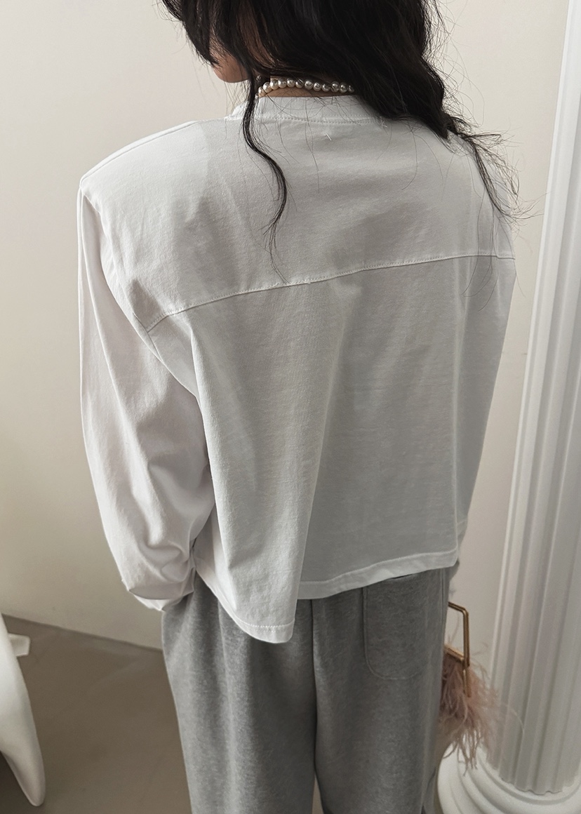 AMOOD韓國代購女士新品休閑時尚熱賣真品人氣26春夏長袖T恤AMOOD長袖T恤