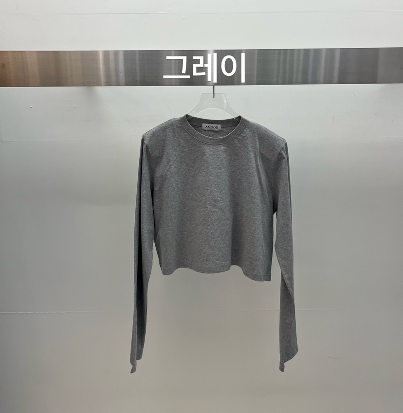 AMOOD韓國代購女士新品休閑時尚熱賣真品人氣26春夏長袖T恤AMOOD長袖T恤圖色5