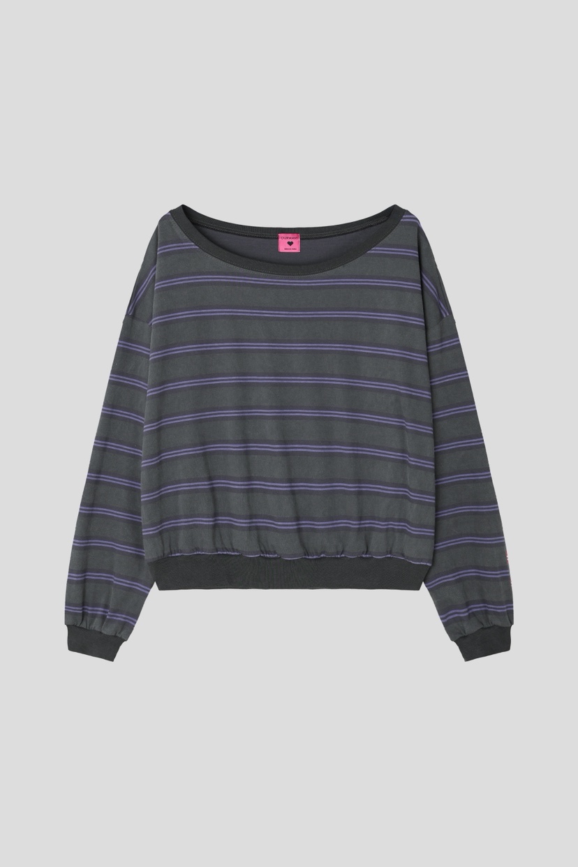 OURWAVE/OUR ROOM東大門實拍女裝新品職業熱賣長袖T恤露肩Our Wave/Our Room長袖T恤圖色3