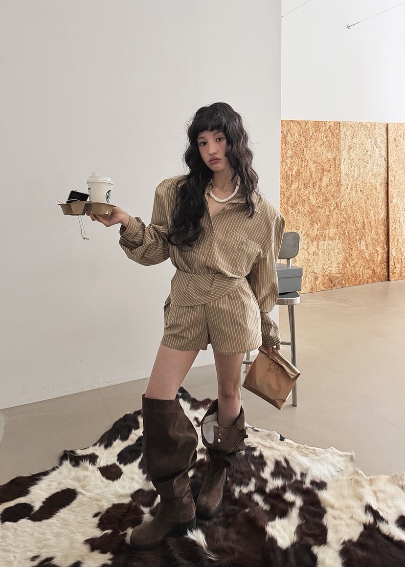 AMOOD東大門直郵女士新款推薦熱賣時尚真品人氣襯衫蕾絲衫AMOOD襯衫/蕾絲衫