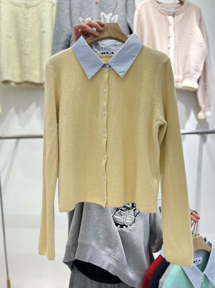 OLA東大門代購女裝新品人氣真品推薦26春夏熱賣時尚針織衫mellor/OLA針織衫圖色1