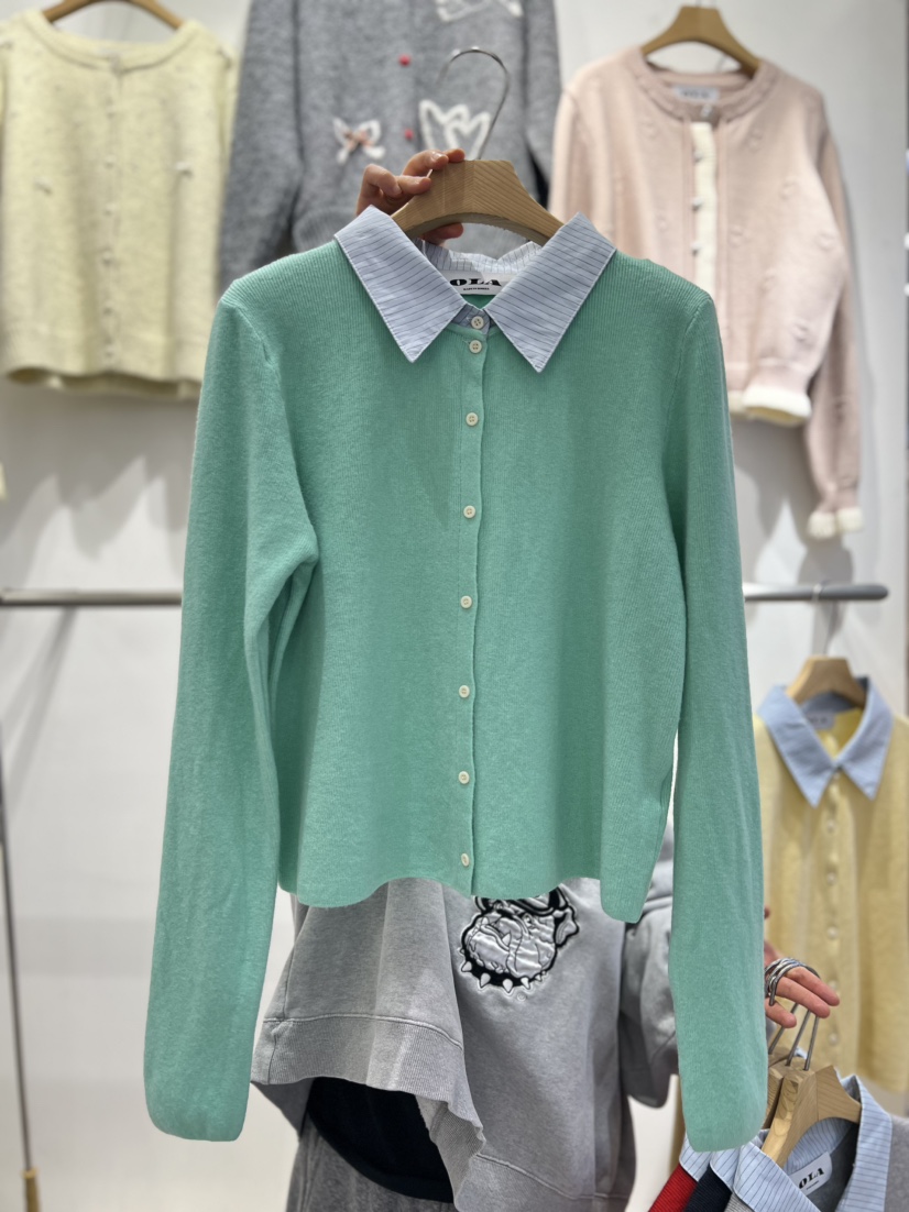 OLA東大門代購女裝新品人氣真品推薦26春夏熱賣時尚針織衫mellor/OLA針織衫圖色2