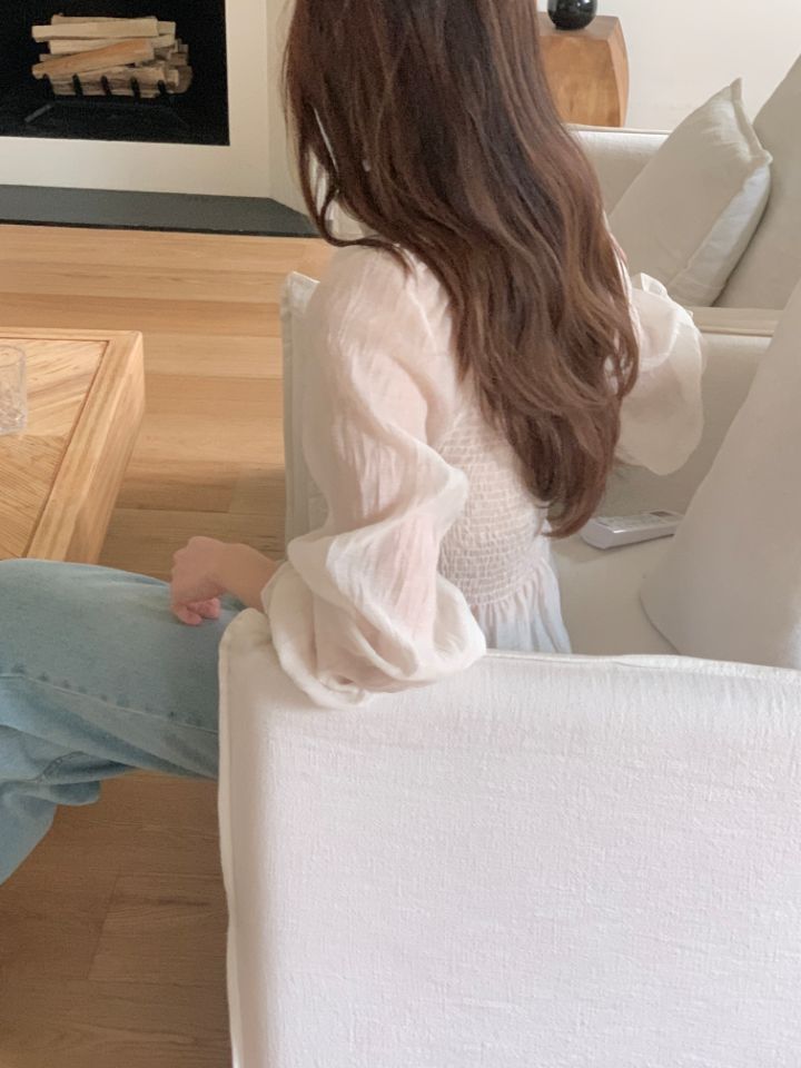 CRONG東大門代購女裝新品熱賣26春夏推薦休閑真品襯衫蕾絲衫CRONG襯衫/蕾絲衫