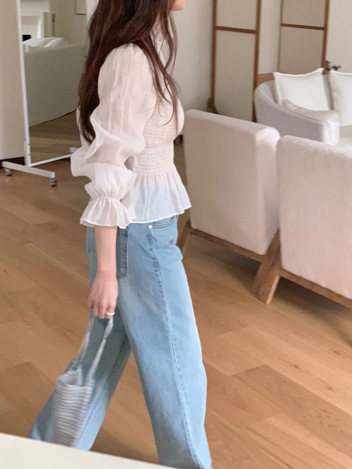 CRONG東大門代購女裝新品熱賣26春夏推薦休閑真品襯衫蕾絲衫CRONG襯衫/蕾絲衫