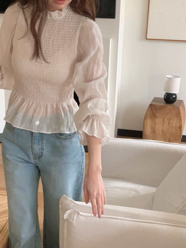 CRONG東大門代購女裝新品熱賣26春夏推薦休閑真品襯衫蕾絲衫CRONG襯衫/蕾絲衫