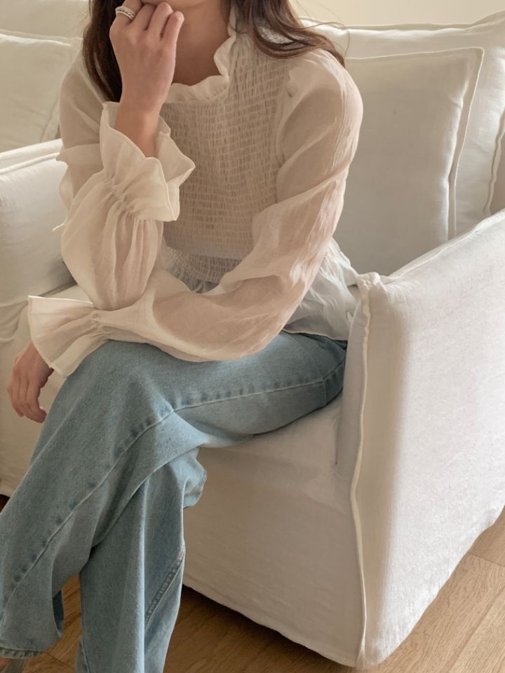 CRONG東大門代購女裝新品熱賣26春夏推薦休閑真品襯衫蕾絲衫CRONG襯衫/蕾絲衫