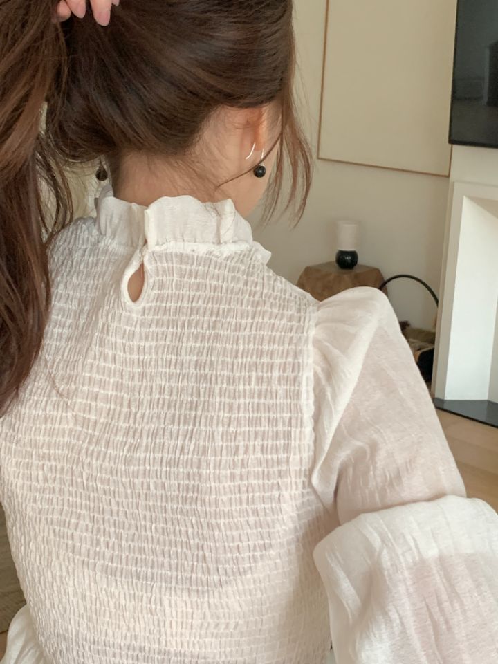 CRONG東大門代購女裝新品熱賣26春夏推薦休閑真品襯衫蕾絲衫CRONG襯衫/蕾絲衫