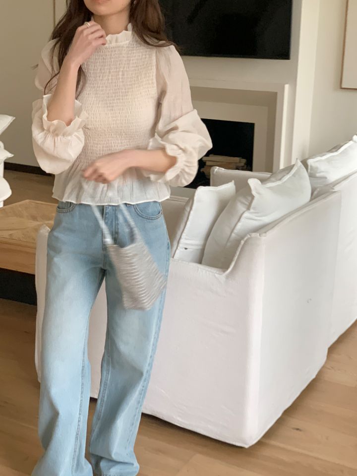 CRONG東大門代購女裝新品熱賣26春夏推薦休閑真品襯衫蕾絲衫CRONG襯衫/蕾絲衫