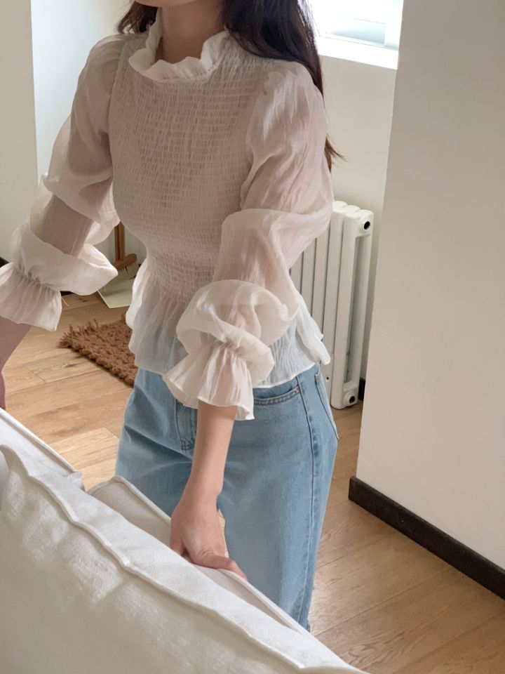 CRONG東大門代購女裝新品熱賣26春夏推薦休閑真品襯衫蕾絲衫CRONG襯衫/蕾絲衫