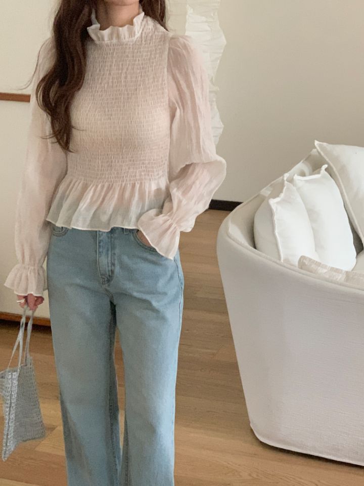 CRONG東大門代購女裝新品熱賣26春夏推薦休閑真品襯衫蕾絲衫CRONG襯衫/蕾絲衫