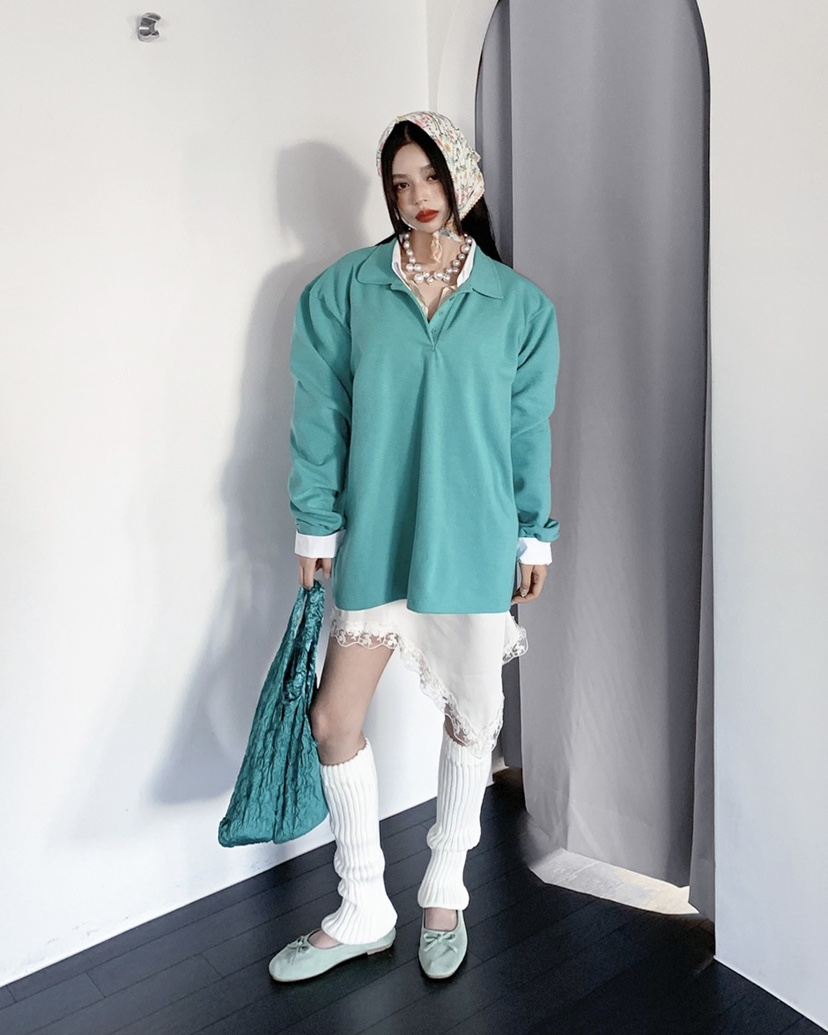 LIVE AID-P東大門實拍女士新品休閑職業時尚推薦長袖T恤LIVE AID-P長袖T恤