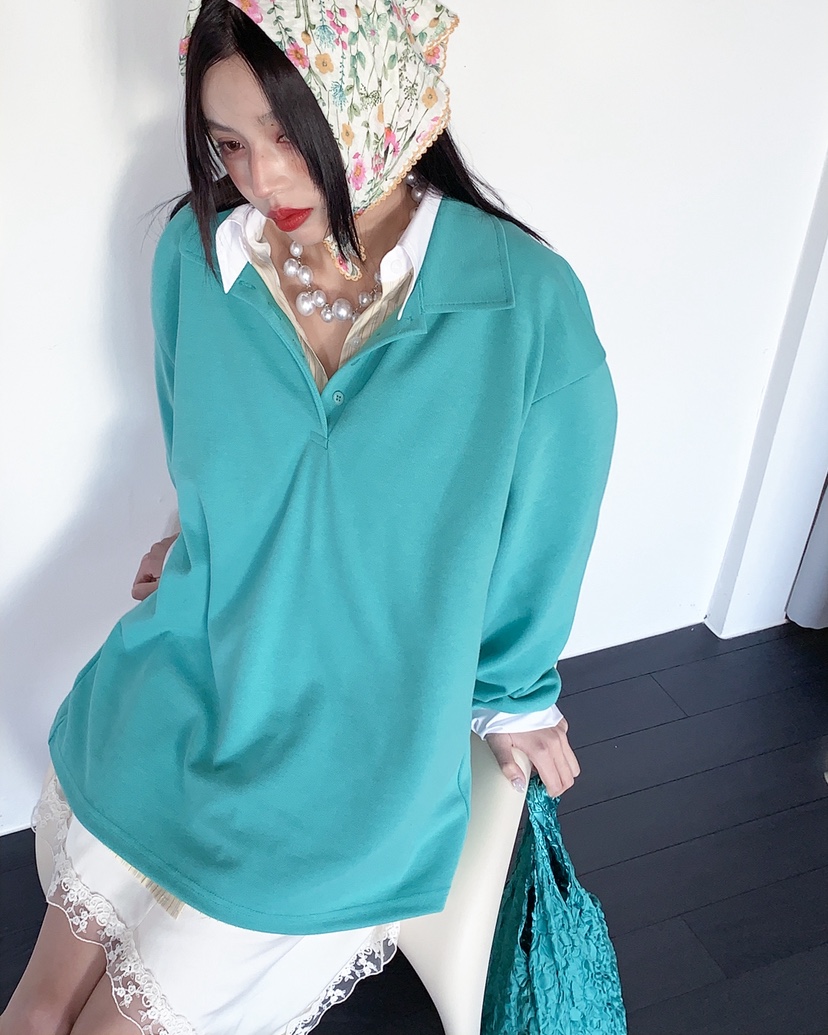 LIVE AID-P東大門實拍女士新品休閑職業時尚推薦長袖T恤LIVE AID-P長袖T恤