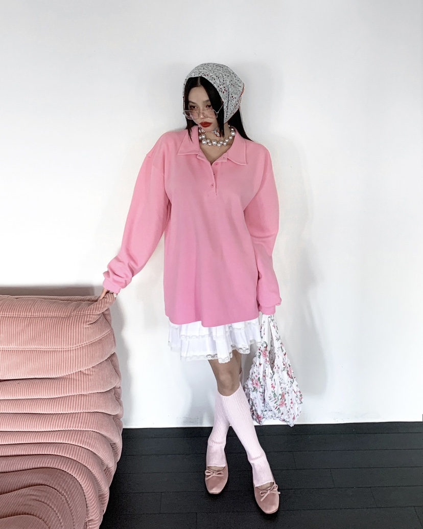 LIVE AID-P東大門實拍女士新品休閑職業時尚推薦長袖T恤LIVE AID-P長袖T恤