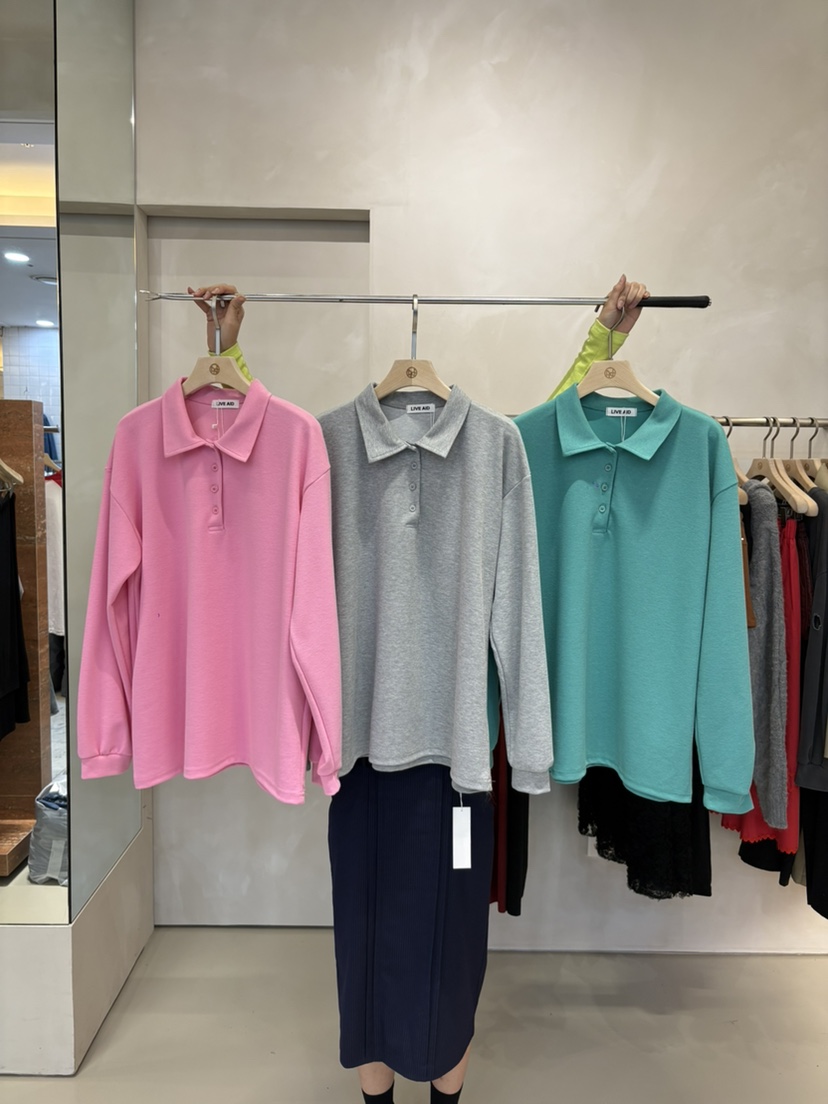 LIVE AID-P東大門實拍女士新品休閑職業時尚推薦長袖T恤LIVE AID-P長袖T恤