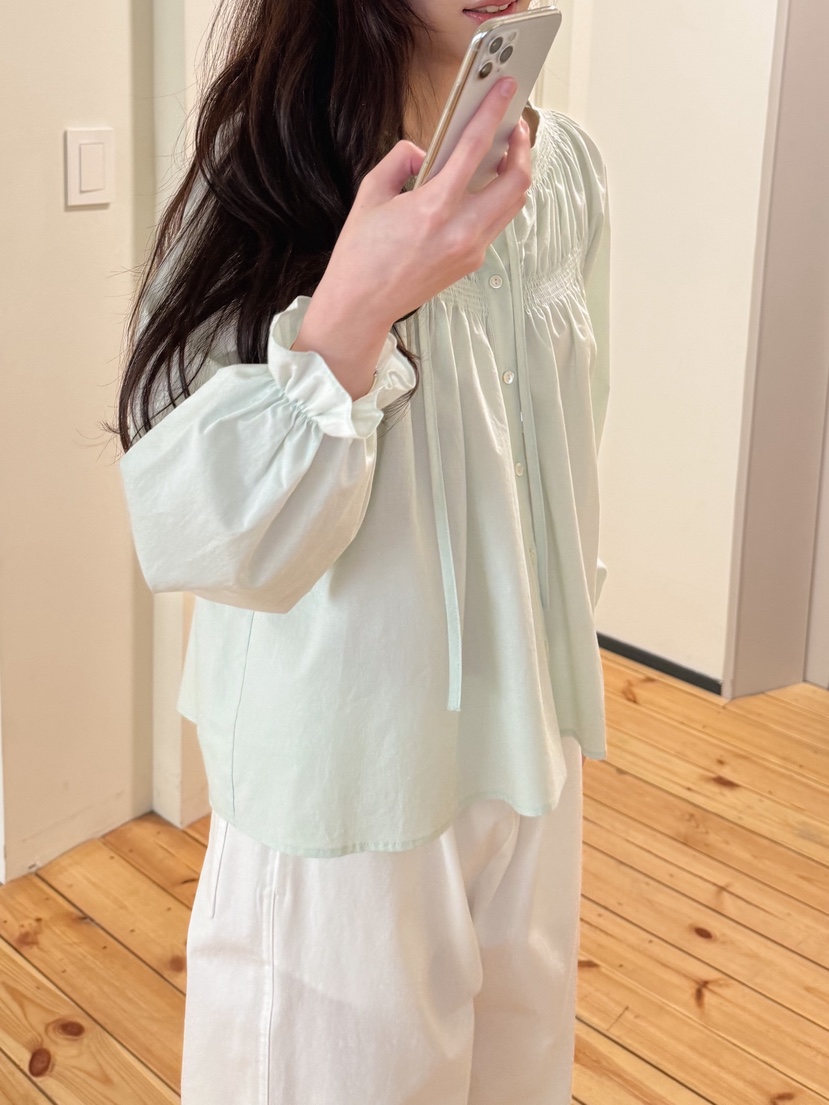 ERUME韓國代購女裝新款真品推薦熱賣職業26春夏襯衫蕾絲衫ERUME襯衫/蕾絲衫