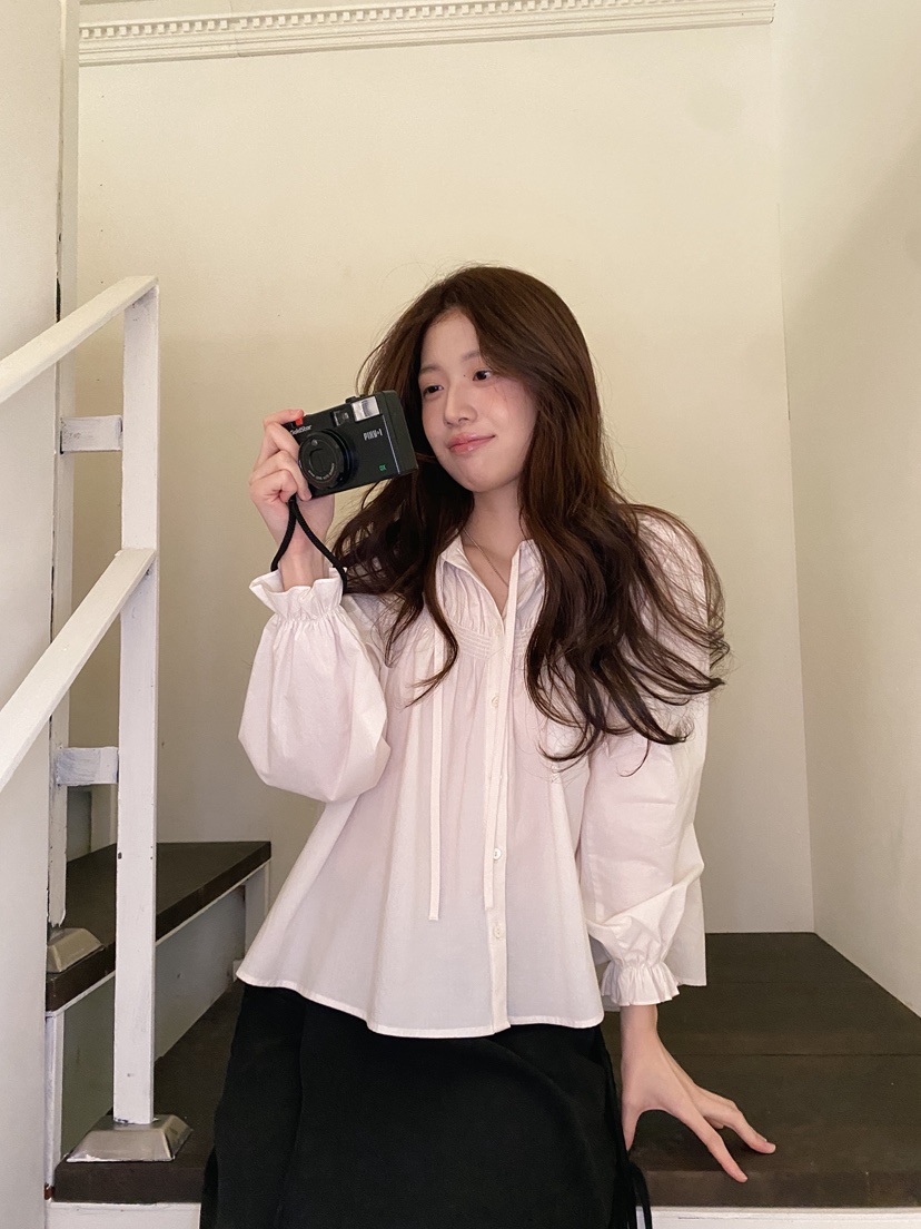 ERUME韓國代購女裝新款真品推薦熱賣職業26春夏襯衫蕾絲衫ERUME襯衫/蕾絲衫