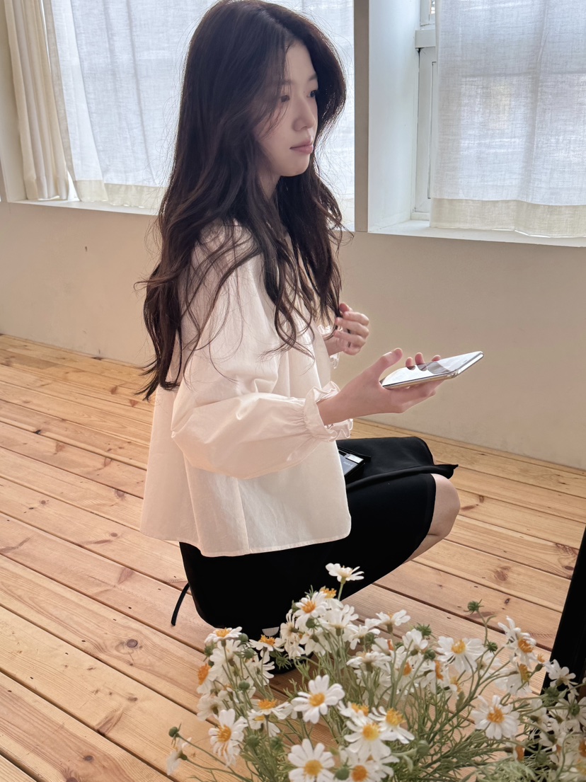 ERUME韓國代購女裝新款真品推薦熱賣職業26春夏襯衫蕾絲衫ERUME襯衫/蕾絲衫