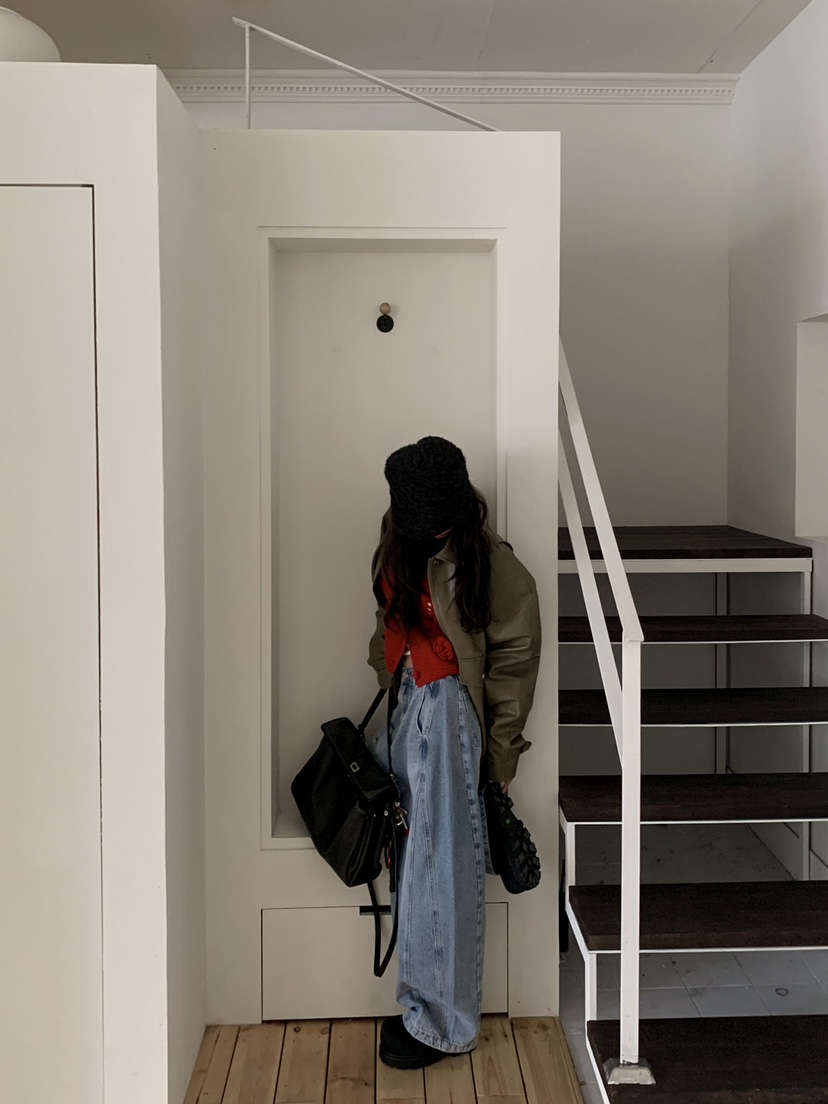 OURWAVE/OUR ROOM東大門代購女士新款休閑職業真品皮衣Our Wave/Our Room皮衣