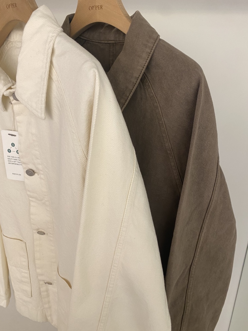 OP PER東大門實拍女裝新品熱賣時尚26春夏休閑職業人氣夾克OPPER-simplebeige夾克