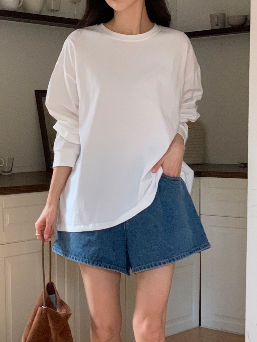 FORMSTUDIO韓國代購女裝新品26春夏熱賣推薦長袖T恤喇叭形FORMSTUDIO長袖T恤