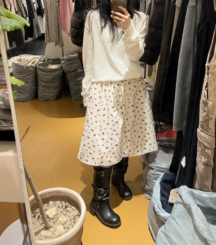 DE VENTI韓國代購女裝新品推薦休閑26春夏時尚半身裙中短裙DE VENTI半身裙/中短裙