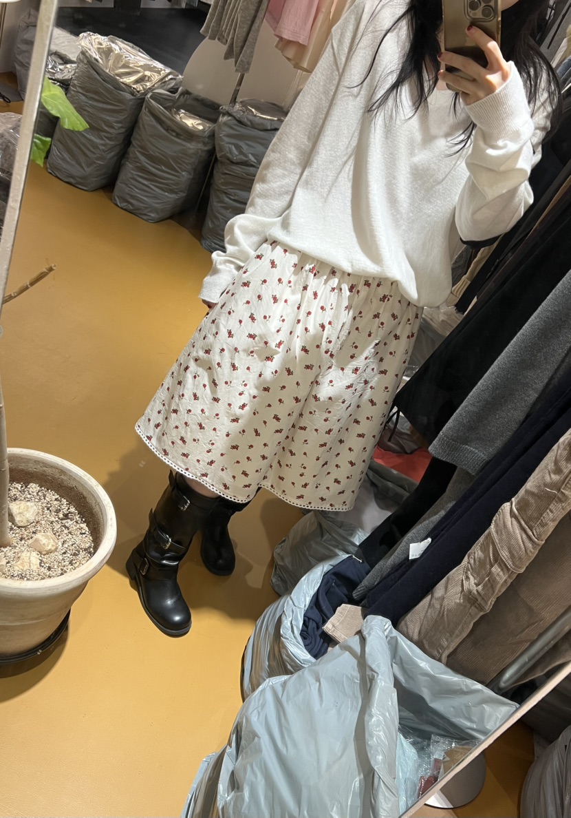 DE VENTI韓國代購女裝新品推薦休閑26春夏時尚半身裙中短裙DE VENTI半身裙/中短裙