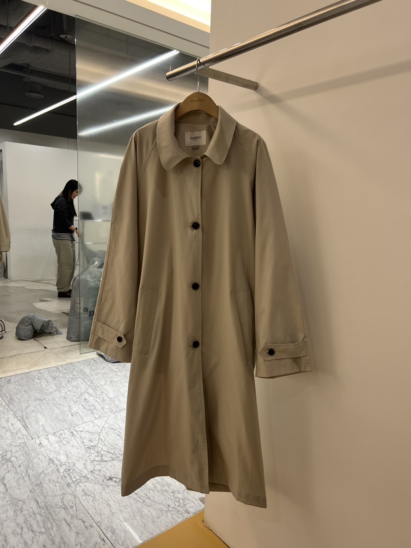 DE VENTI東大門代購女裝新款26春夏人氣職業推薦長款風衣DE VENTI長款風衣圖色1