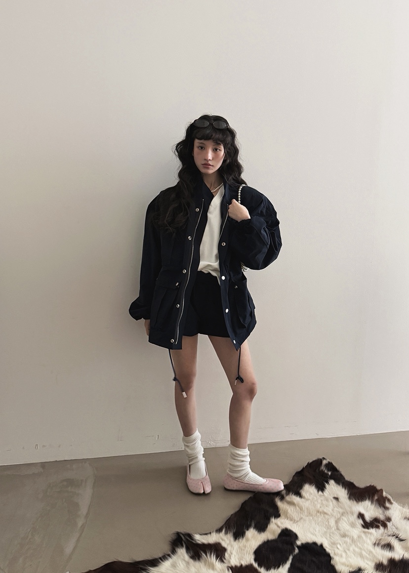 AMOOD韓國代購女士新品時尚26春夏推薦熱賣人氣職業真品夾克AMOOD夾克