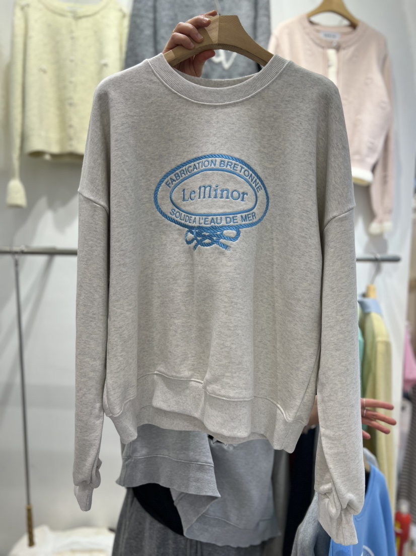 OLA韓國代購女裝新品26春夏推薦職業時尚熱賣休閑真品衛衣mellor/OLA衛衣圖色1