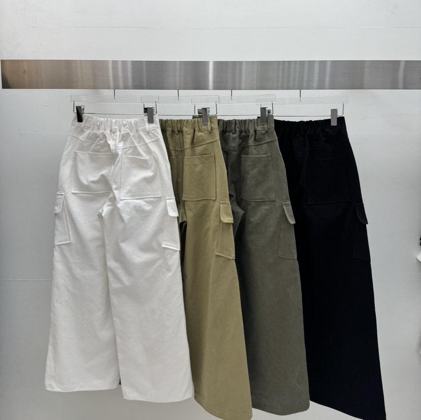 AMOOD韓國直郵女裝新品職業休閑時尚熱賣26春夏休閑褲口袋AMOOD休閑褲