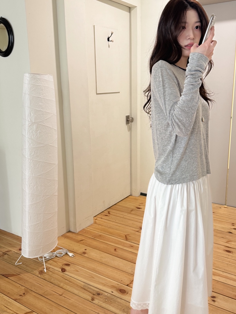 ERUME東大門實拍女裝新款時尚推薦人氣休閑熱賣職業長袖T恤ERUME長袖T恤