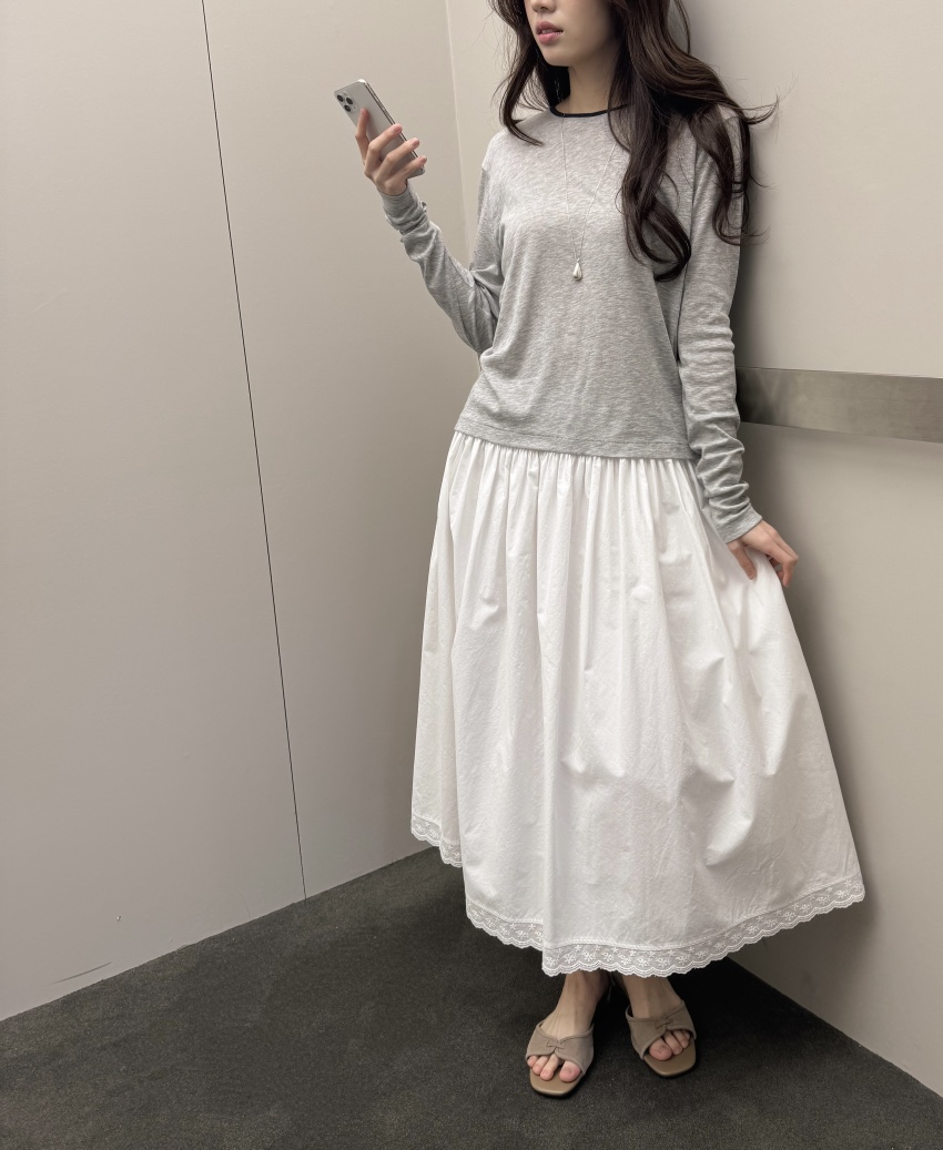 ERUME東大門實拍女裝新款時尚推薦人氣休閑熱賣職業長袖T恤ERUME長袖T恤